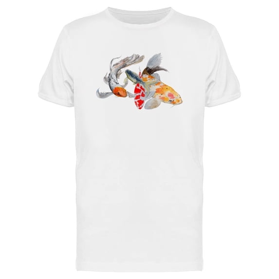 Three Koi Carp Painting Tee Men's -Image by Shutterstock
