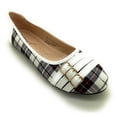 thumbnail image 1 of Three Lair Belted Plaid Ballerina Flats, 1 of 4