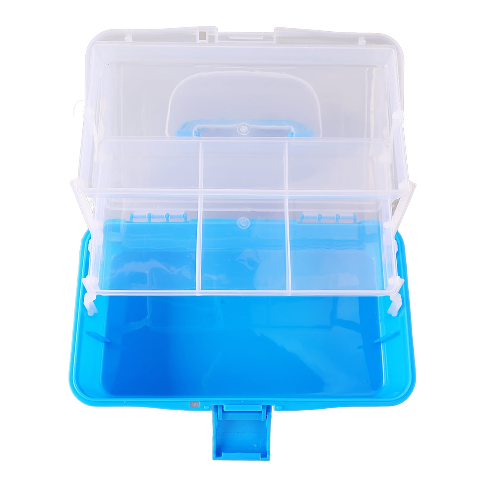 Three Layer Storage Box Plastic Folding Tool Box Portable Handled