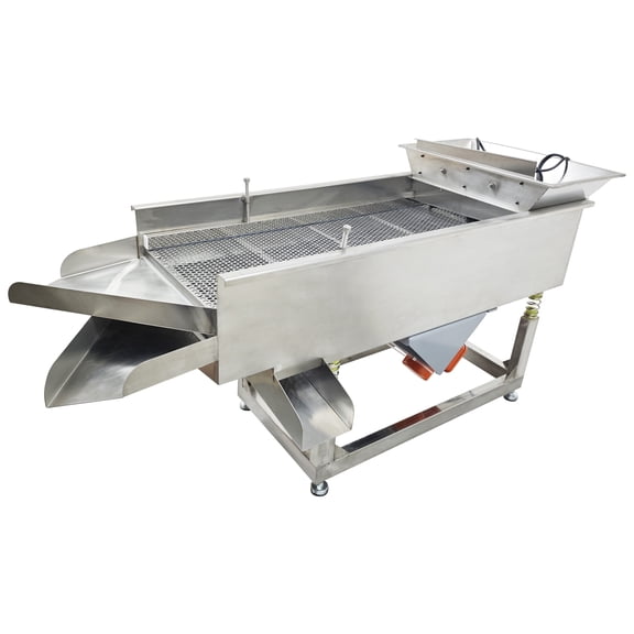 Three Layers Linear Vibrating Screen Sifting Machine Two Motors 10mm 8mm 5mm