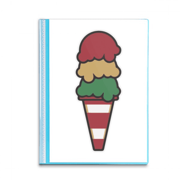 Three Layers Taste Sweet Ice  Book Sheet Protectors Portfolio Binder Folder