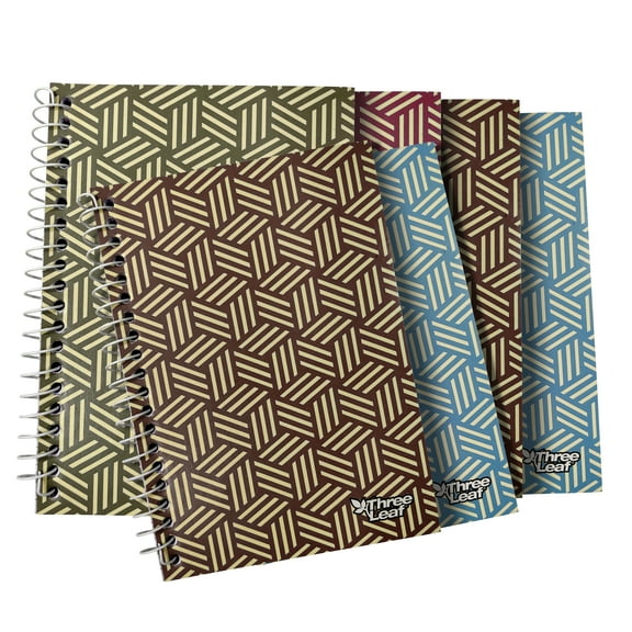 Three Leaf 120 Ct. 5 X 7, Personel Notebook, Pack Of 6, Writing Notebooks, Travel Writing Notebooks, Journal Notepad for Office, Study and Notes