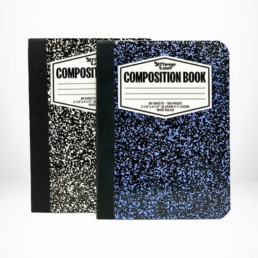 Three Leaf 80 Ct. 4 1/2 X 3 1/4, Mini Marble Composition Notebook 2Pk (Pack of 1)