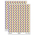 thumbnail image 1 of Three Leaf Clover Shamrock 200+ Round Stickers - Rainbow - Matte Finish - 0.50" Size, 1 of 3