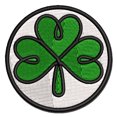 thumbnail image 1 of Three Leaf Clover Shamrock Tribal Celtic Knot Applique Multi-Color Embroidered Iron-On Patch - 2.5 Inch Small, 1 of 5