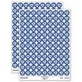 thumbnail image 1 of Three Leaves Circle Recycle Pattern 200+ Round Stickers - Dark Blue - Gloss Finish - 0.50" Size, 1 of 3