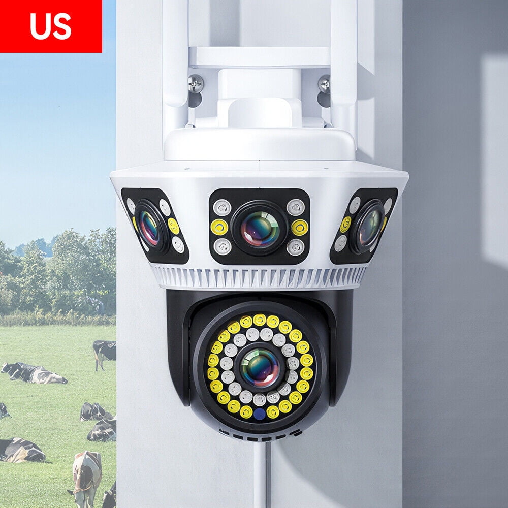 Three Lens IP Camera Wireless WIFI Outdoor CCTV HD PTZ Smart Home