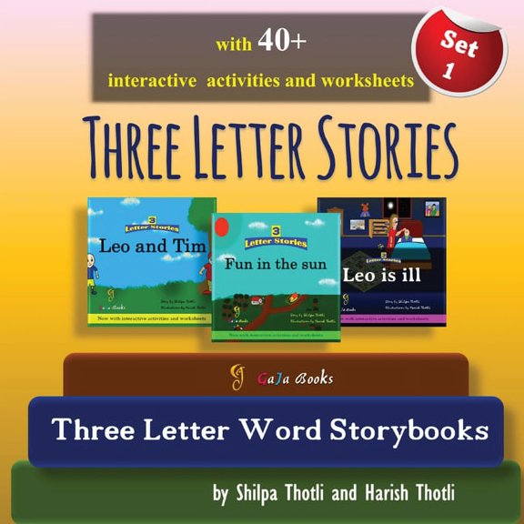 Three Letter Stories: 3-in-1 CVC Word & Sight Words Box Set: Early Reader Stories with Phonics Activities and Coloring P, (Paperback)