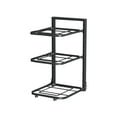 thumbnail image 1 of Three Level Kitchen Pot Rack With Adjustable Heights Under Sink Cabinet Storage Organizer For Pans And Pots Durable Metal Frame Keeps Pots Neatly Stacked And Easily Accessible, 1 of 6