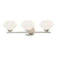 thumbnail image 1 of -Three Light Bath Bracket in Style-21.75 inches Wide By 6 inches High-Polished Nickel Finish Bailey Street Home 735-Bel-2941805, 1 of 2