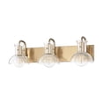 thumbnail image 1 of -Three Light Bathroom Light Fixture in Style-24 inches Wide By 8 inches High-Aged Brass Finish Bailey Street Home 735-Bel-2692927, 1 of 2