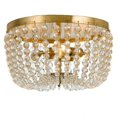 thumbnail image 1 of Three Light Flush Mount in Classic Style 12.5 inches Wide By 6.5 inches High-Antique Gold Finish Bailey Street Home 49-Bel-2320718, 1 of 1