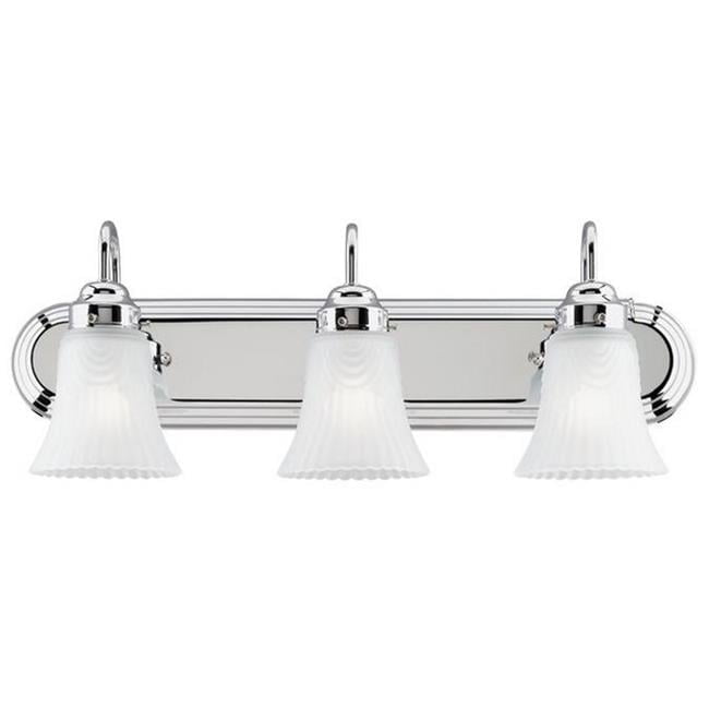 Westinghouse 24" Chrome Glass 3-Light Wall Sconce