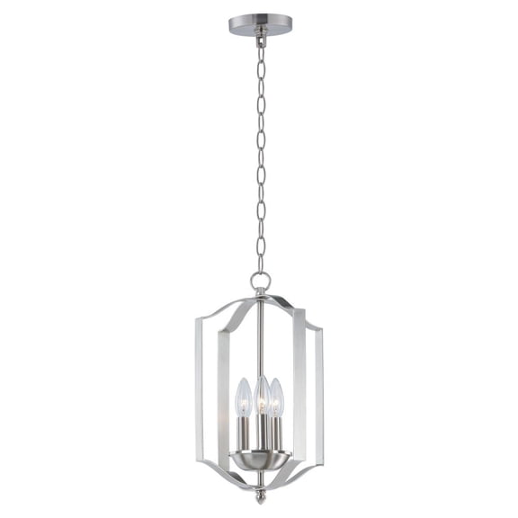 10035SN Maxim Lighting Provident-Three Light Pendant-10 Inches wide by 16 inches high-Satin Nickel Finish -Traditional Installation