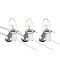 Three Light Replacement Accessory Cord – 6 Foot White Cord with 3 Lights, Perfect for Lighting Holiday Decorations and Christmas Villages
