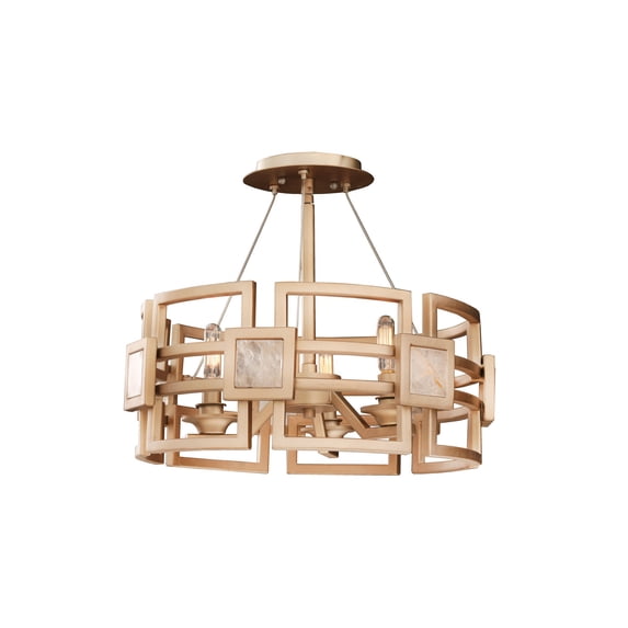Three Light Semi-Flush Mount Kalco Lighting 500640Mg
