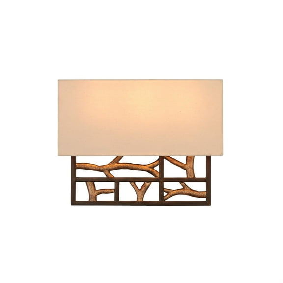 Kalco Lighting Hudson 14.5" 3-light Wrought Iron Wall Sconce in Bronze Gold