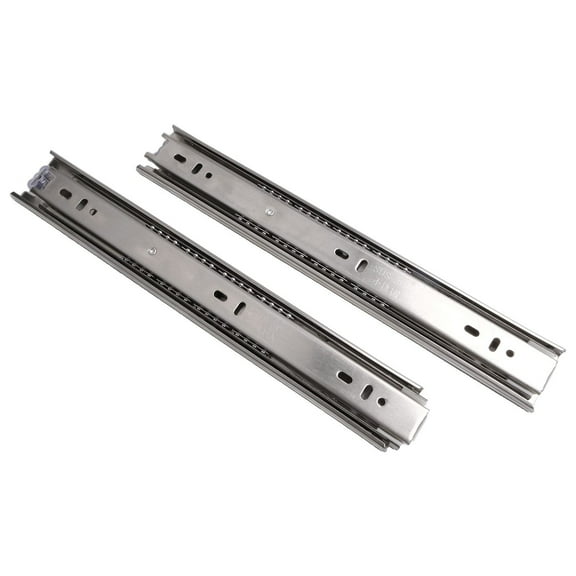 Three Link Drawer Tracks Full Extension Drawer Slides Side Mount Ball Bearing
