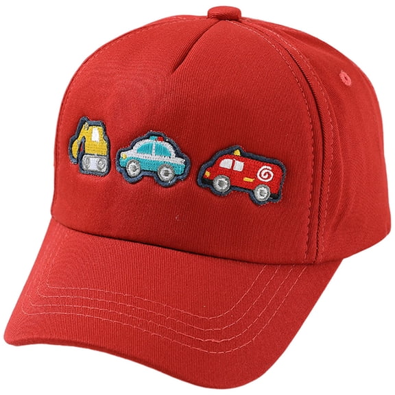 Three Little Car Childrens Baseball Cap Boys And Girls Embroidered Baseball Cap Cartoon Childrens Hat Toddler Baby Sun Hat Summer UPF 50 Protection Beach Hats with Bucket Wide Brim Outdoor