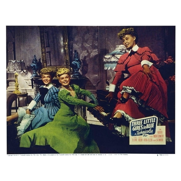 Three Little Girls In Blue Still (10 x 8)
