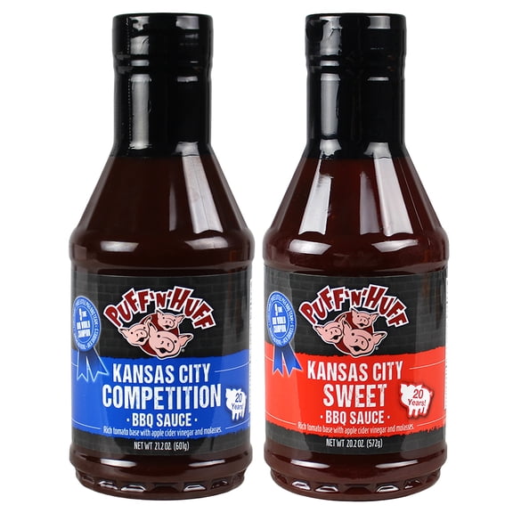 Three Little Pigs 2 Pack BBQ Combo KC Sweet Sauce & KC Competition BBQ Sauce