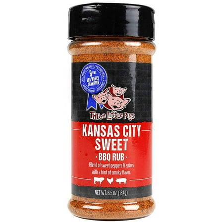 Three Little Pigs Kansas City Sweet Rub 6.5 Ounce