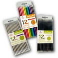 thumbnail image 1 of Three Little Twigs: Elfwoods: Biofibre Pencils 3pk Bundle - 12ct Colored, 12ct Graphite, 12ct #2 Graphite, Eco-Friendly, Adult Drawing Art Supplies, 1 of 5