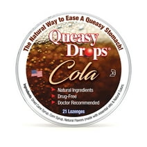 Three Lollies Queasy Drops Cola 21pc - Over-the-Counter Morning Sickmess Relief during Pregnancy - Safe for pregnant mom and baby