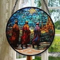 thumbnail image 1 of Three Magi 9 Stained Glass Suncatcher Ornament, Christmas Decoration Gift, Special Keepsake for Mother, Romantic Valentine Decoration, Seasonal Festival Keepsake, Keepsake 2025, 1 of 6