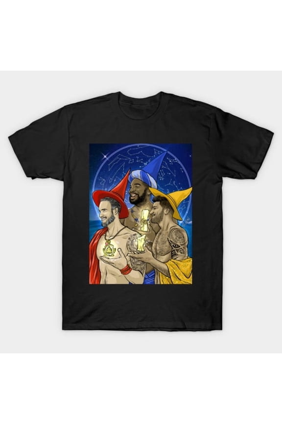 Three Magi Funny Three Wise Men Parody Retro Christmas Nativity Biblical G4272 T-Shirt, for men and women, Up to Size 5XL