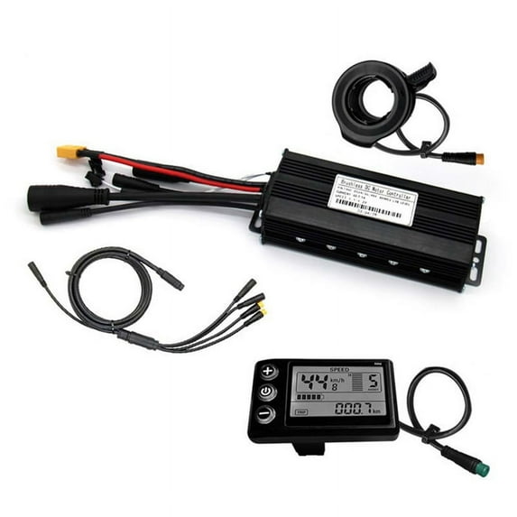 Three Mode Ebike Controller 24V/36V/48V with S866 LCD Color Display Waterproof Connector 1000W Motor Conversion Parts,B
