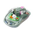 thumbnail image 1 of Three-Mode Rechargeable Mouse Cute Doll Cartoon Mause Rechargeable Splicing Magnetic Silent Lid Mouse, 1 of 7