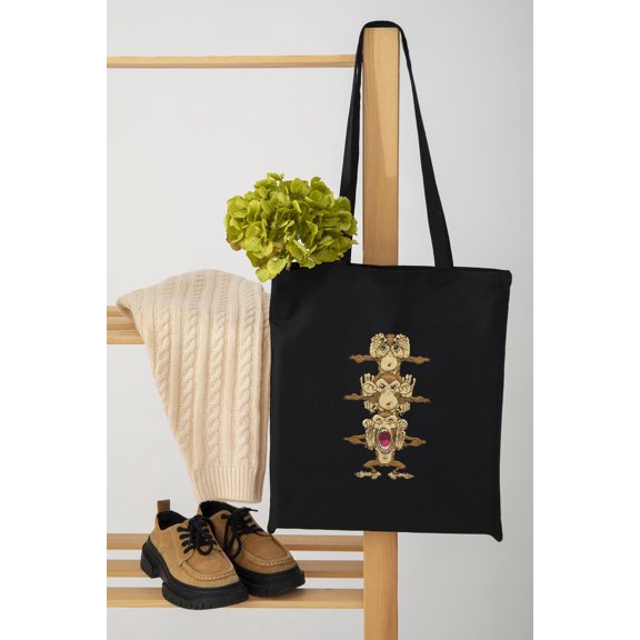 Three Monkeys Animal Nature Themed Aesthetic Art Unisex Tote Bag D393120