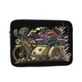 thumbnail image 1 of Three Motorcyclists 17 inch Portable Laptop Sleeve Compatible with MacBook Air Notebook Computer Case for Men Women College School Students, 1 of 7