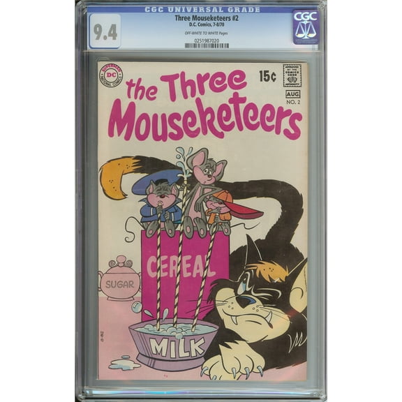 Three Mouseketeers #2 - CGC 9.4 Comic Book