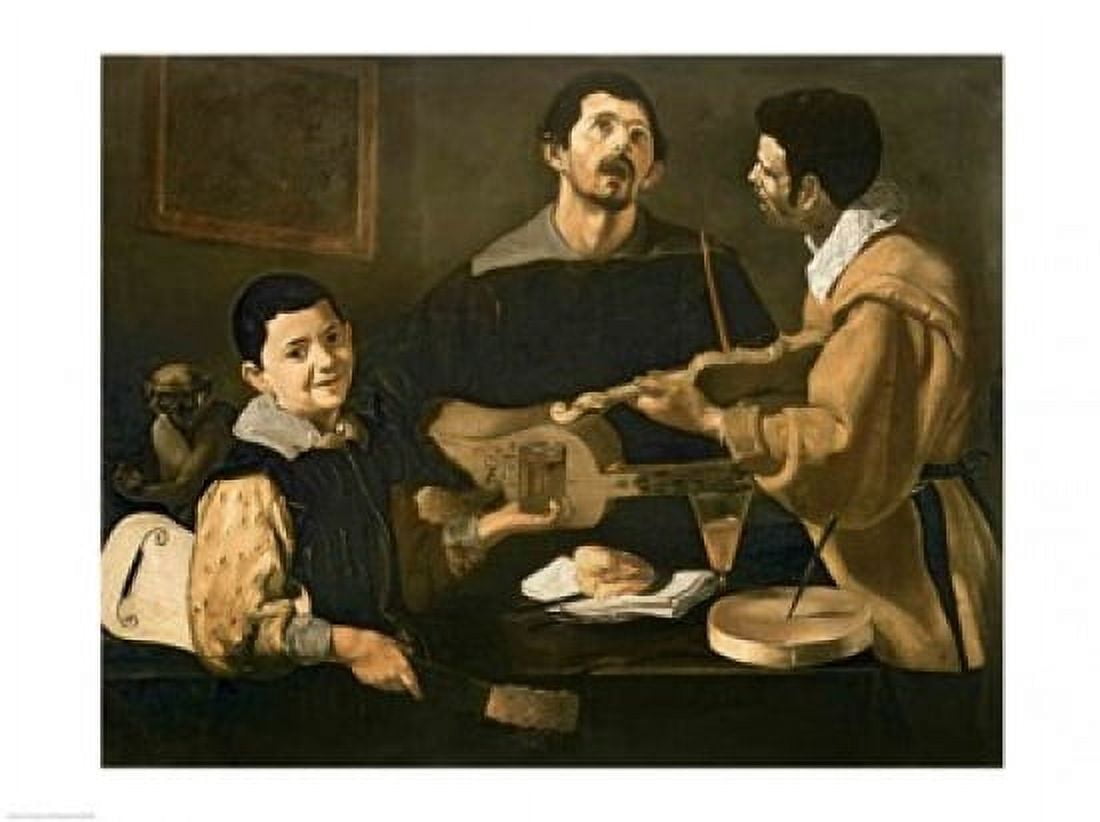 Three Musicians 1618 Canvas Art - Diego Velazquez (24 x 18)