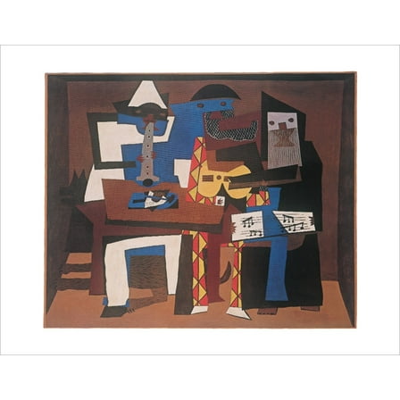 Three Musicians By Pablo Picasso - Art Print/Poster