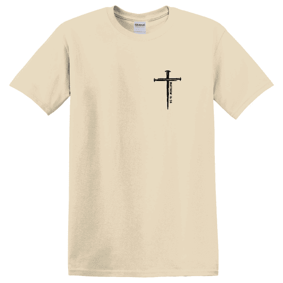 Three Nails Cross Bible Verse Faith Graphic T-Shirt