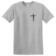 thumbnail image 1 of Three Nails Cross Bible Verse Faith Graphic T-Shirt, 1 of 6