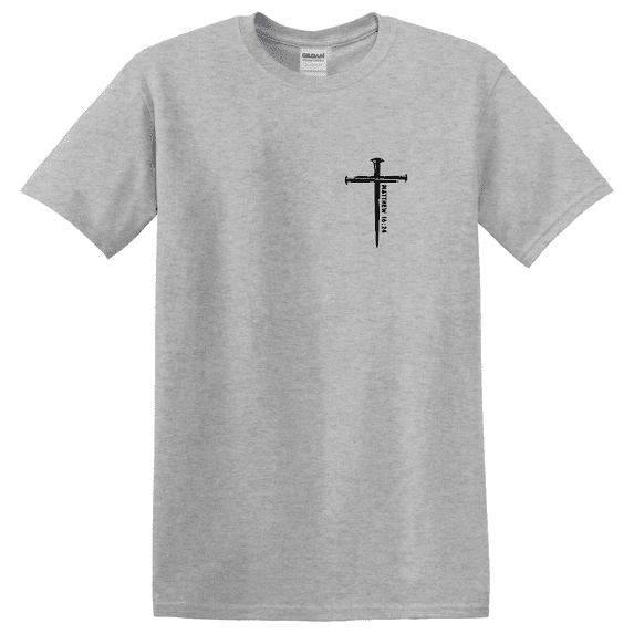 Three Nails Cross Bible Verse Faith Graphic T-Shirt