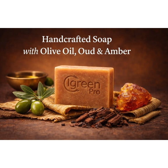 Three Soap Bars Scented With Oud, Musk and Amber