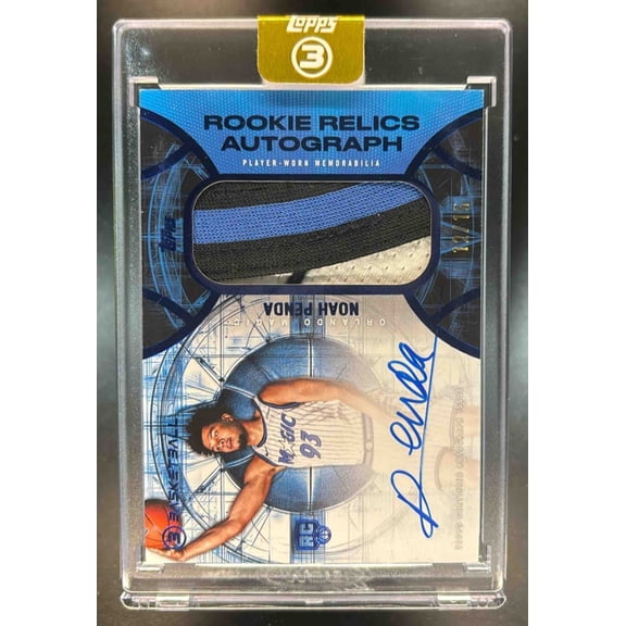 Three Noah Penda #RRA-NP Rookie Relics Autographs Blue