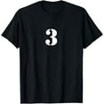 thumbnail image 1 of Three Number 3 Numbered T-Shirt, 1 of 5