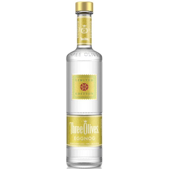 Three Olives Vodka Egg Nog, 750 ml Glass Bottle, 30% ABV