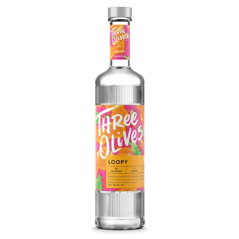 Three Olives Vodka Loopy, 750 ml Glass Bottle, 30% ABV - Walmart.com