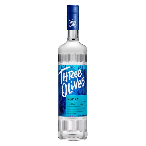 Three Olives Vodka Original, 750 ml Glass Bottle, 40% ABV