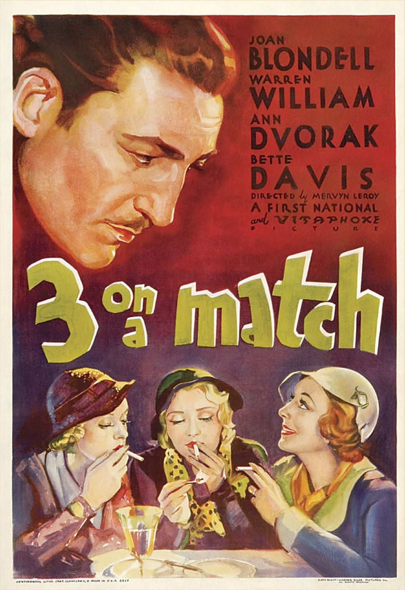 Three On A Match Canvas Art - (11 x 17)