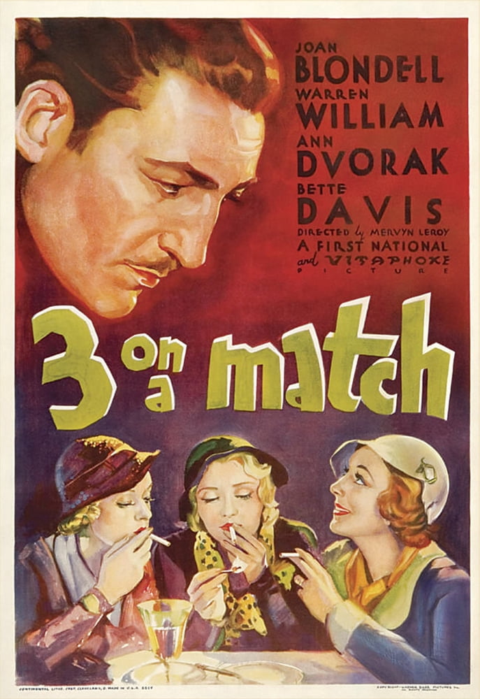 Three On A Match Canvas Art - (24 x 36)