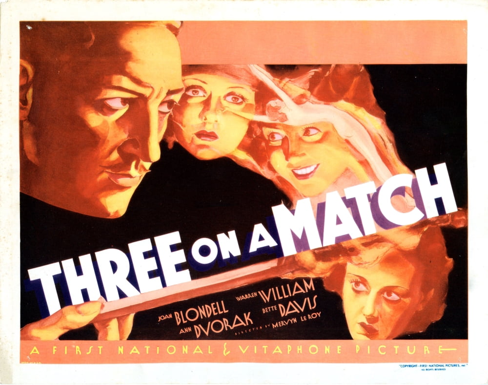 Three On A Match U Canvas Art -  (28 x 22)