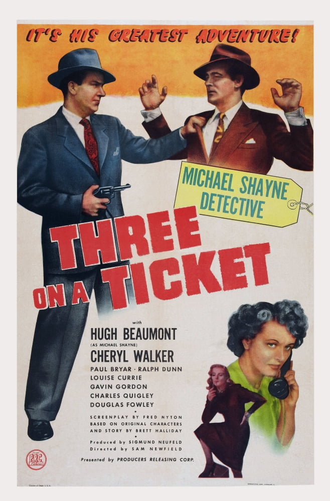 Three On A Ticket U Canvas Art - (11 x 17)